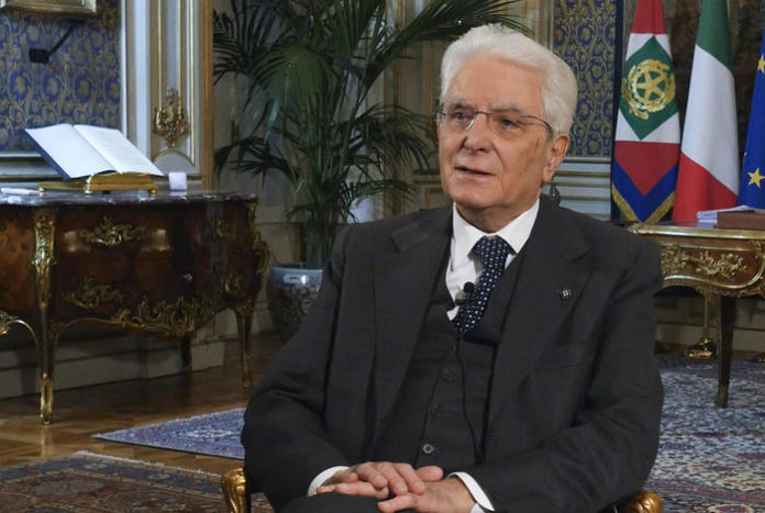 Italian President, Sergio Mattarella